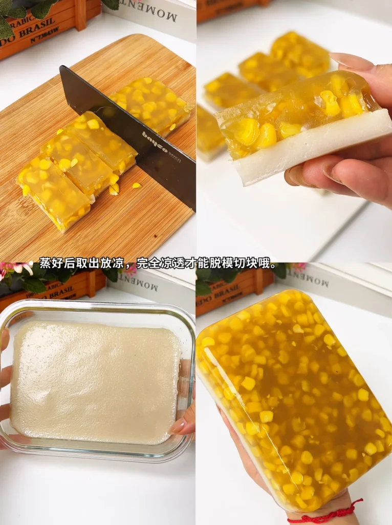 Refreshing Breakfast Treat | Corn & Coconut Water Chestnut Cake