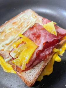 Whole Wheat Toast, Pineapple & Bacon Sandwich — 10-Minute Breakfast