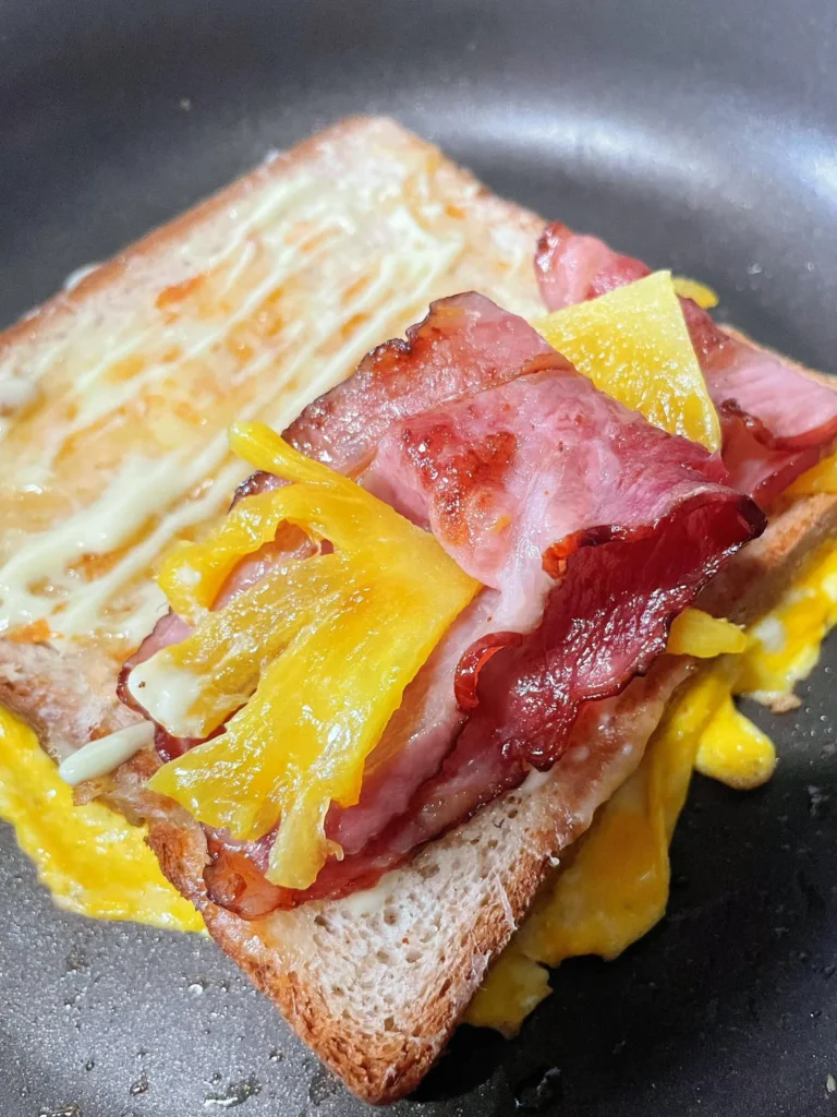 Whole Wheat Toast, Pineapple & Bacon Sandwich — 10-Minute Breakfast