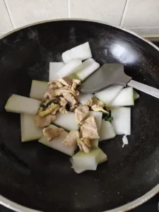 Home-Style Vegetable Stir-Fry with Winter Melon Pork Soup