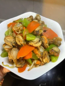 Stir-fried Scallop with Celtuce