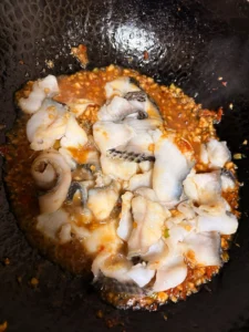 Garlic Snakehead Fish Slices