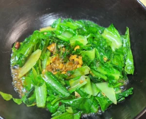 Shrimp Paste Stir-fried Romaine Lettuce