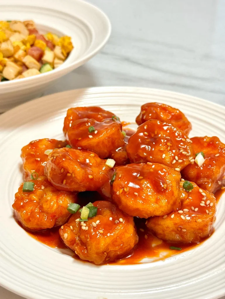 Super Quick Shrimp Balls in Tomato Sauce