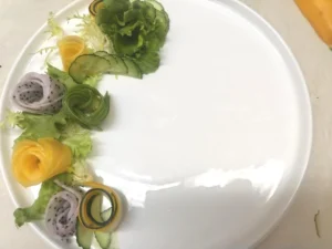 Pan-seared Salmon Salad with Orange Vinaigrette