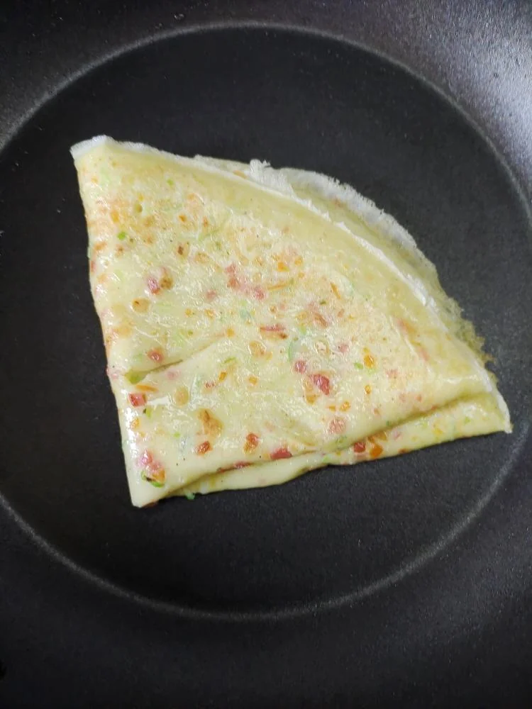 Quick Scallion Egg Pancake