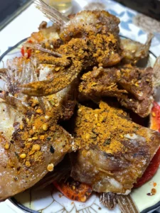 Crispy Grilled Fish Belly