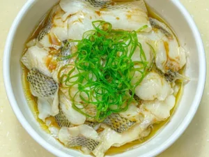 Steamed Sea Bass Fillets
