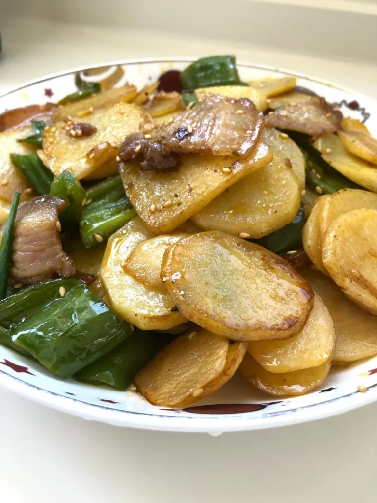 Dry-Fried Potato Slices (No Deep-Frying, No Water Added)