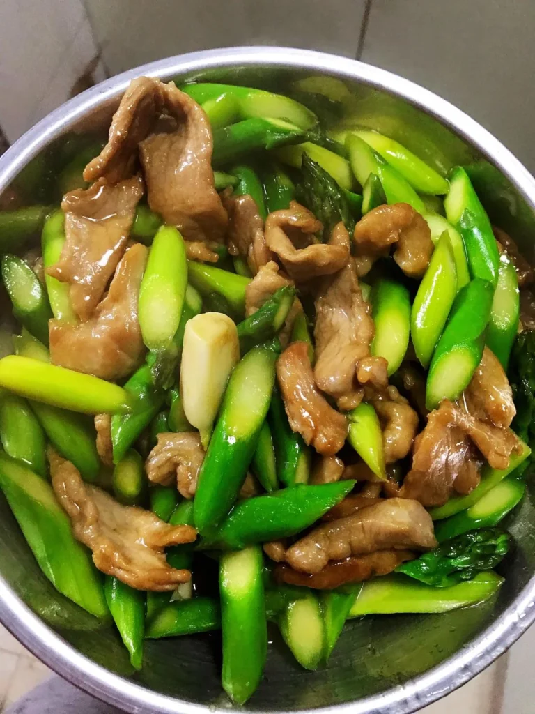 Stir-fried Asparagus with Pork