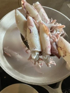 Stir-fried Squid with Onion Soy Sauce
