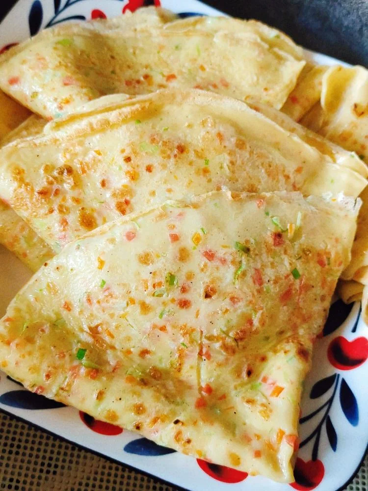 Quick Scallion Egg Pancake