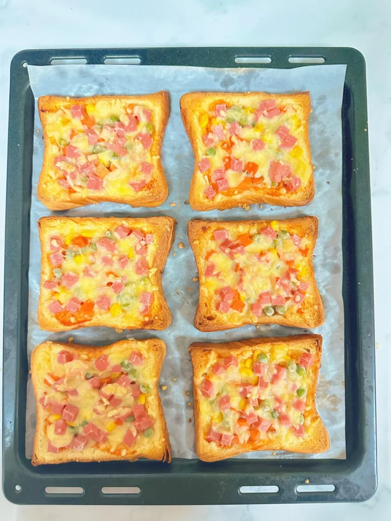 Vegetable Pizza Toast — Easy Weekly Breakfast Meal Prep