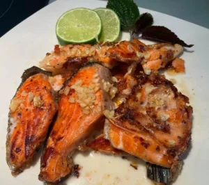 Pan-Seared Salmon Collar (French Style)
