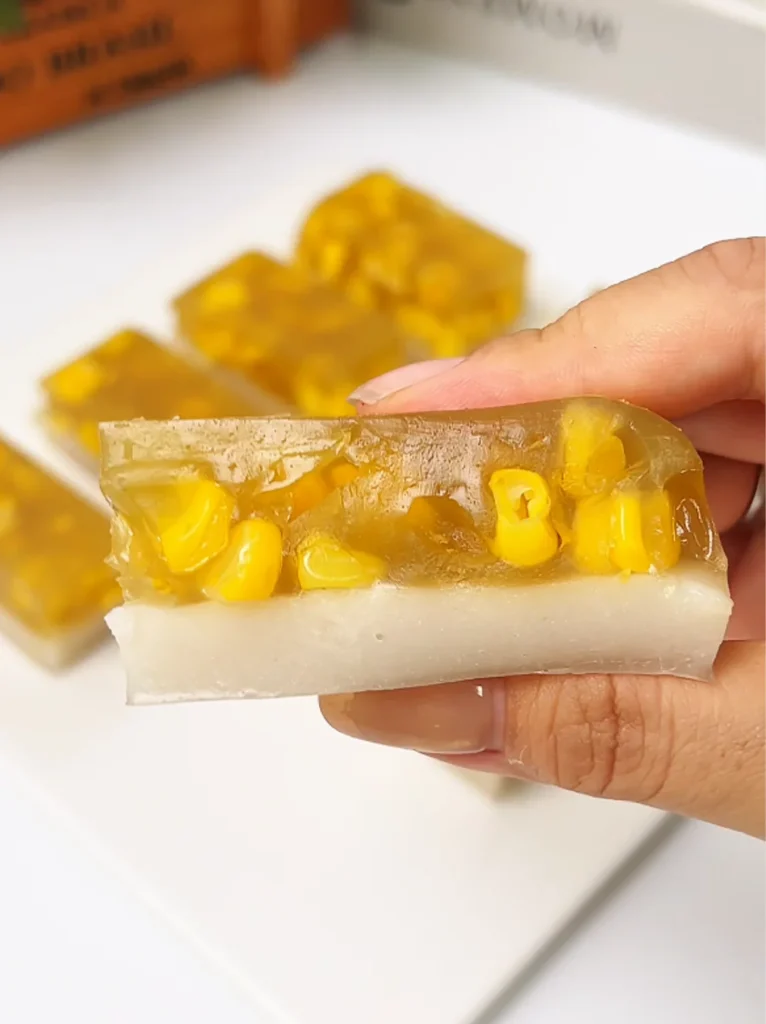 Refreshing Breakfast Treat | Corn & Coconut Water Chestnut Cake
