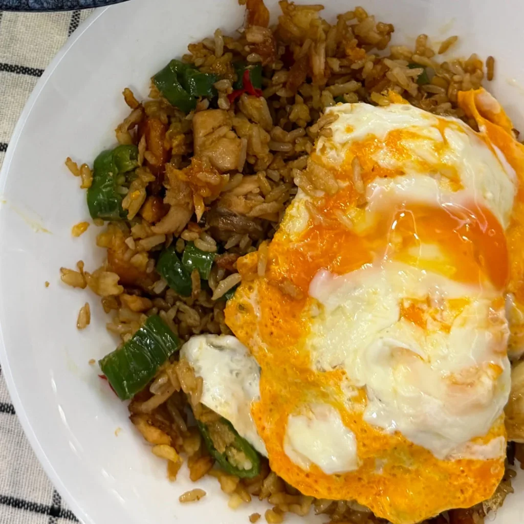 Spicy Salmon Fried Rice