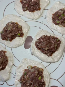 Oven-Baked Beef Shaobing with Egg