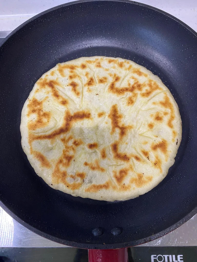 Beef and Cheese Yeast Flatbread — Pan-Fried & Air-Fried, Two Ways from One Dough!