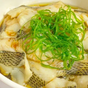 Steamed Sea Bass Fillets