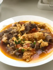 Quick Tomato, Egg & Beef Brisket