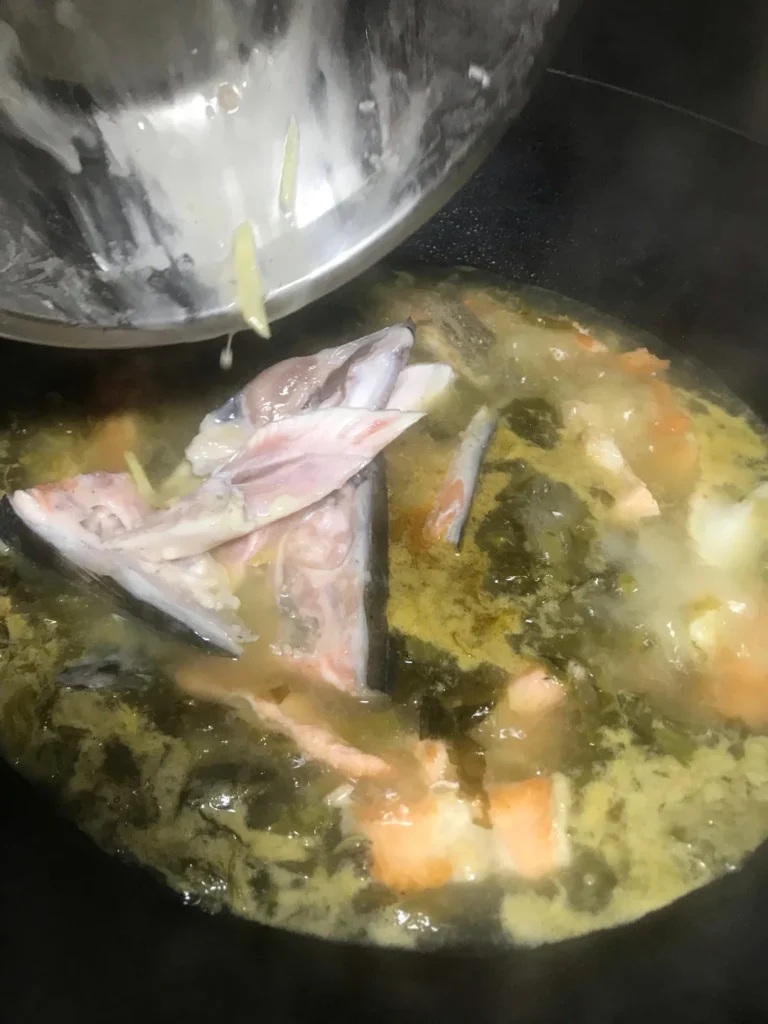 Sour Cabbage Fish with Salmon Head