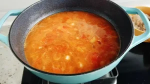 Tomato Velvety Pork Soup