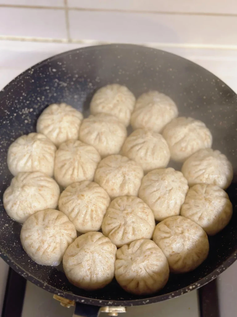 Pan-Fried Pork Buns with Premium Pork