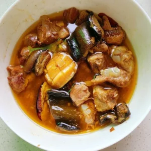 Steamed Silkworm Pupae, Eel, Abalone, and Pork Ribs