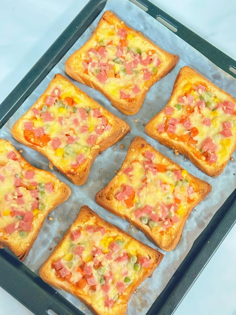 Vegetable Pizza Toast — Easy Weekly Breakfast Meal Prep