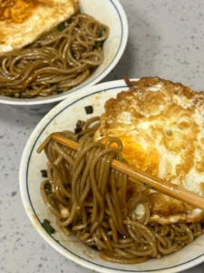 Scallion Oil Buckwheat Noodles – Quick Low-Fat Breakfast