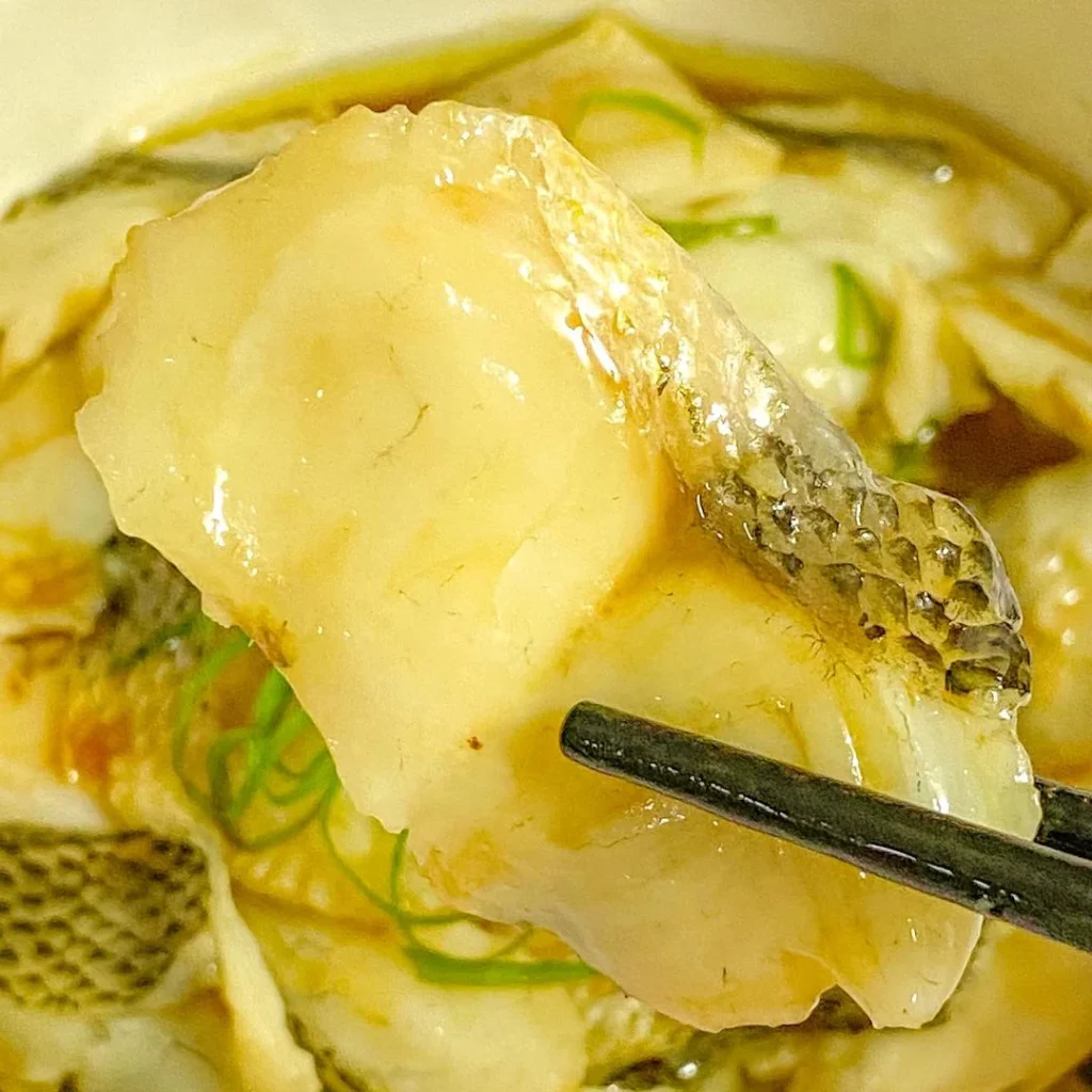 Steamed Sea Bass Fillets