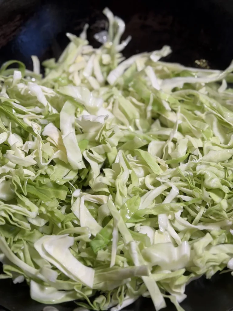 Quick & Easy Cabbage and Glass Noodles Stir-fry