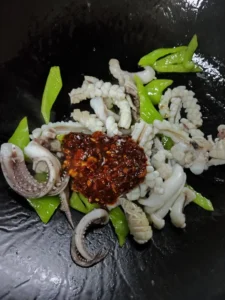 Stir-fried Squid with Gochujang Sauce