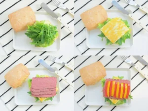 Low-Fat Quick Breakfast | Homemade Little Red Riding Hood Sandwich