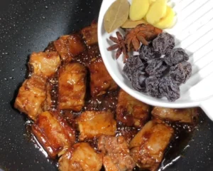 Preserved Plum Braised Pork Ribs