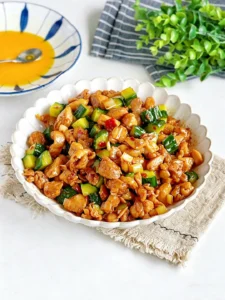 Tender Homestyle Stir-fried Chicken with Cucumber