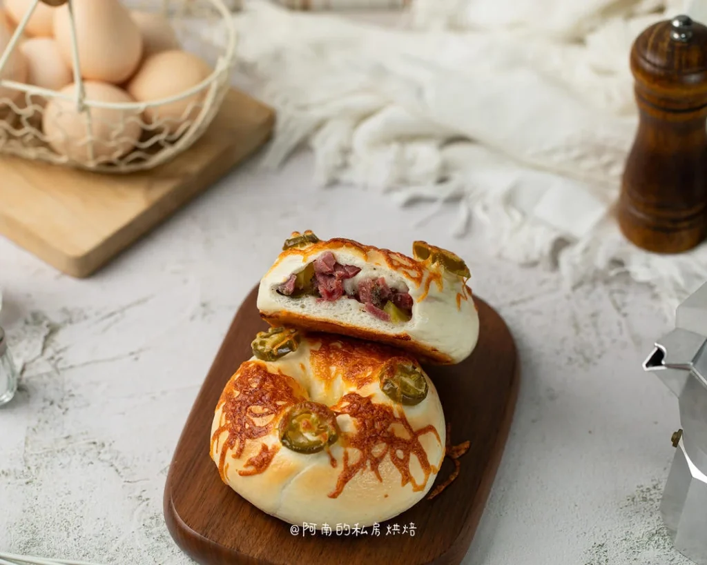 Dill Pickle, Beef & Cheese Bagel