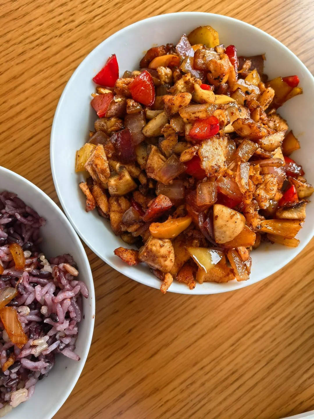 Chopped Salmon Stir-Fry