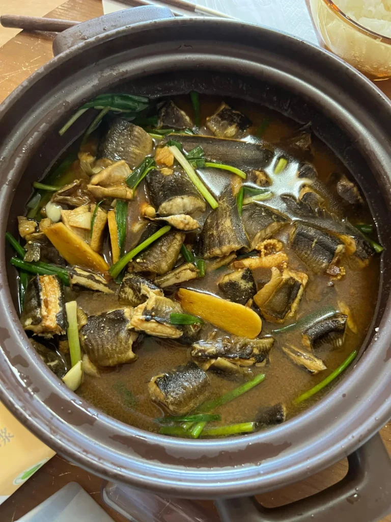 Clay Pot Braised Knife Loach Fish