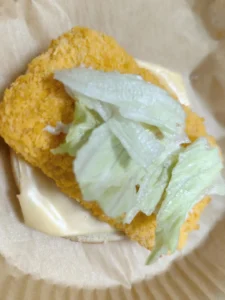 Beef Patty, Shrimp Cutlet & Cheese Burger