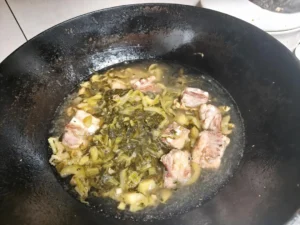 Classic Braised Pork Ribs with Pickled Mustard Greens and Glass Noodles