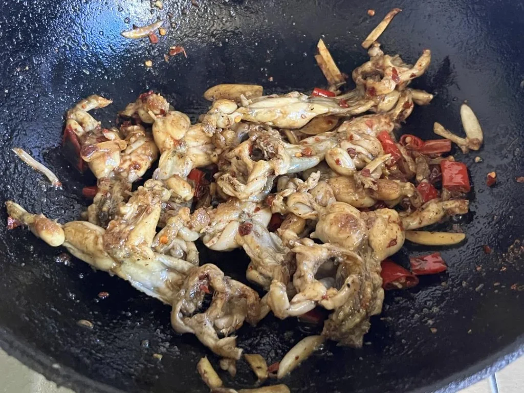 Spicy Stir-fried Frog Legs