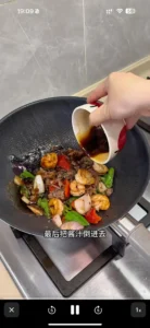 Beef and Shrimp Stir-fried Udon Noodles