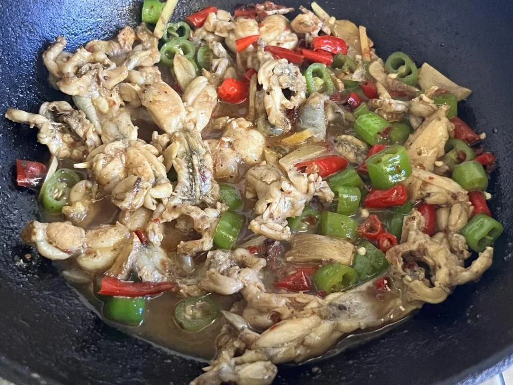 Spicy Stir-fried Frog Legs